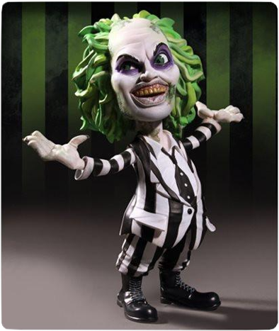 Beetlejuice Figure Striped Suit PNG image