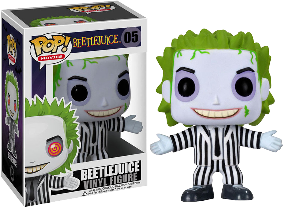 Beetlejuice Funko Pop Vinyl Figure PNG image