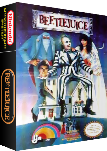 Beetlejuice Nintendo Game Cover Art PNG image