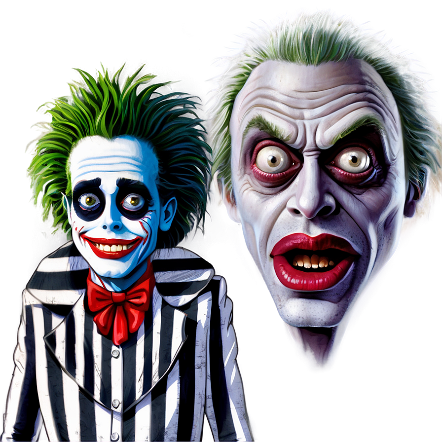 Beetlejuice Portrait Art Png Per18 PNG image