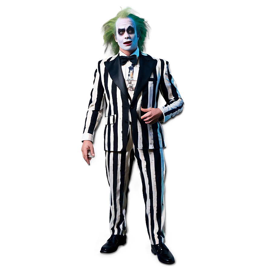 Beetlejuice Striped Suit Png 48 PNG image