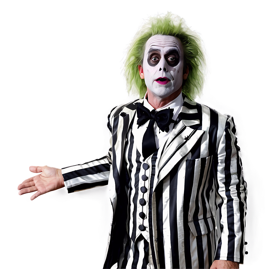 Beetlejuice Striped Suit Png Yex69 PNG image