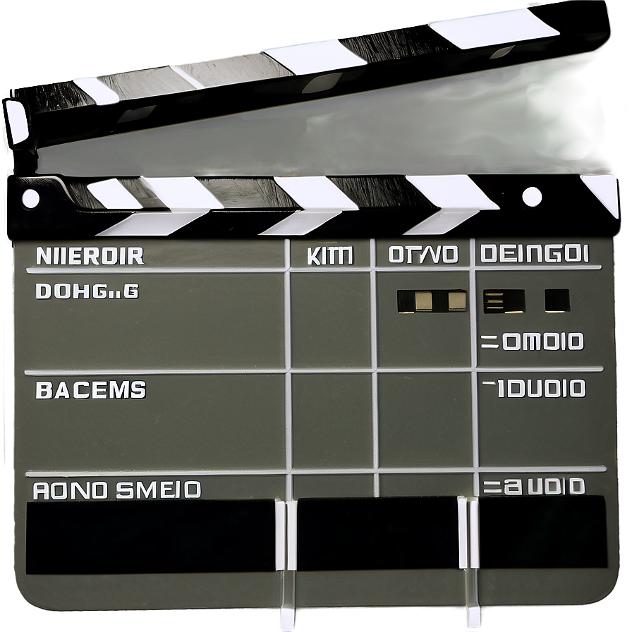 Behind The Scenes Film Slate Png 1 PNG image