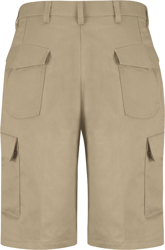 Beige Bermuda Shorts Front View PNG image