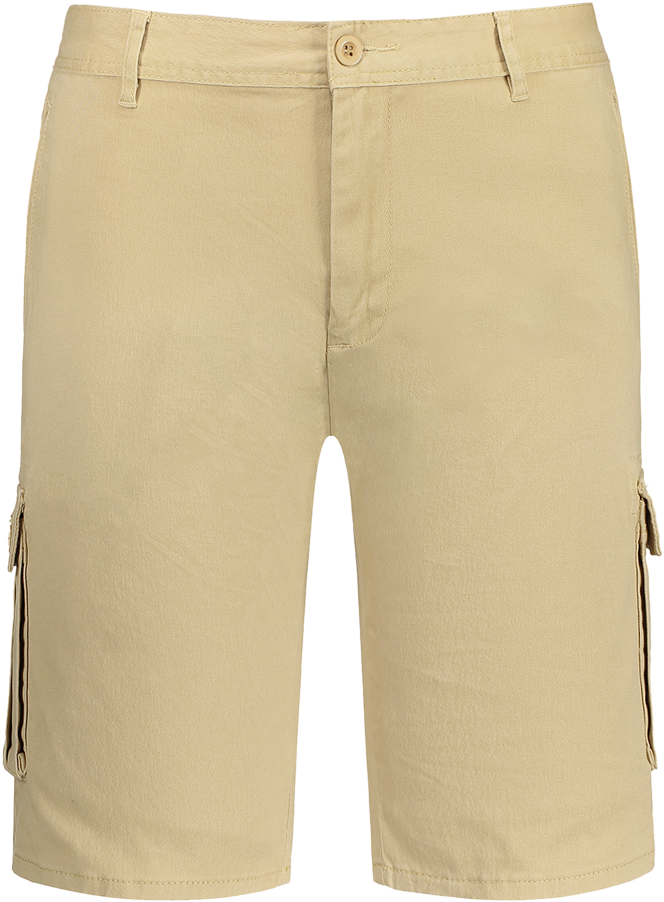 Beige Bermuda Shorts Product View PNG image