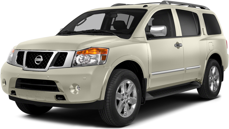 Beige Nissan S U V Profile View PNG image