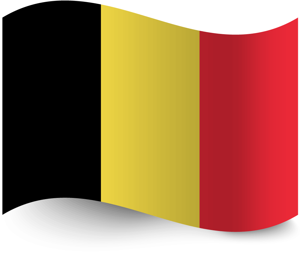 Belgian Flag Waving PNG image