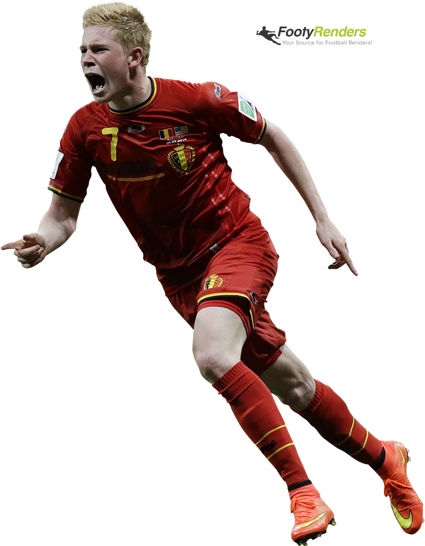 Belgian Footballer Celebration PNG image