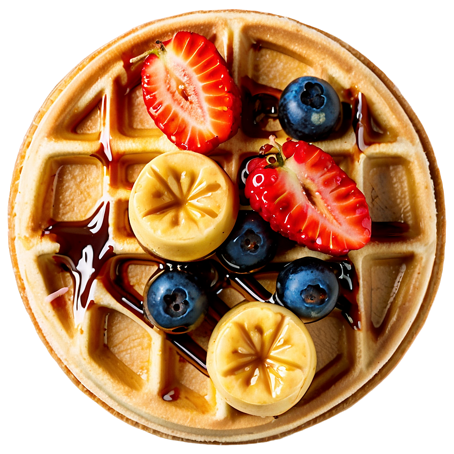 Belgian Waffles With Syrup Png Gga PNG image