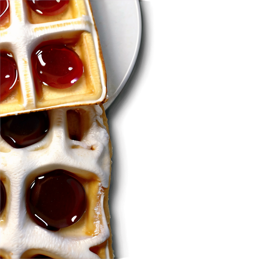 Belgian Waffles With Syrup Png Hjr5 PNG image