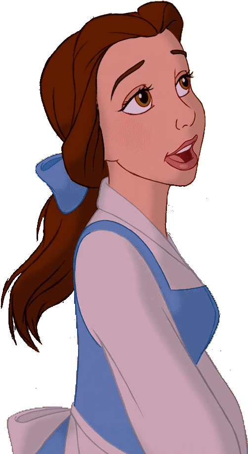 Belle Profile Glance Animated PNG image