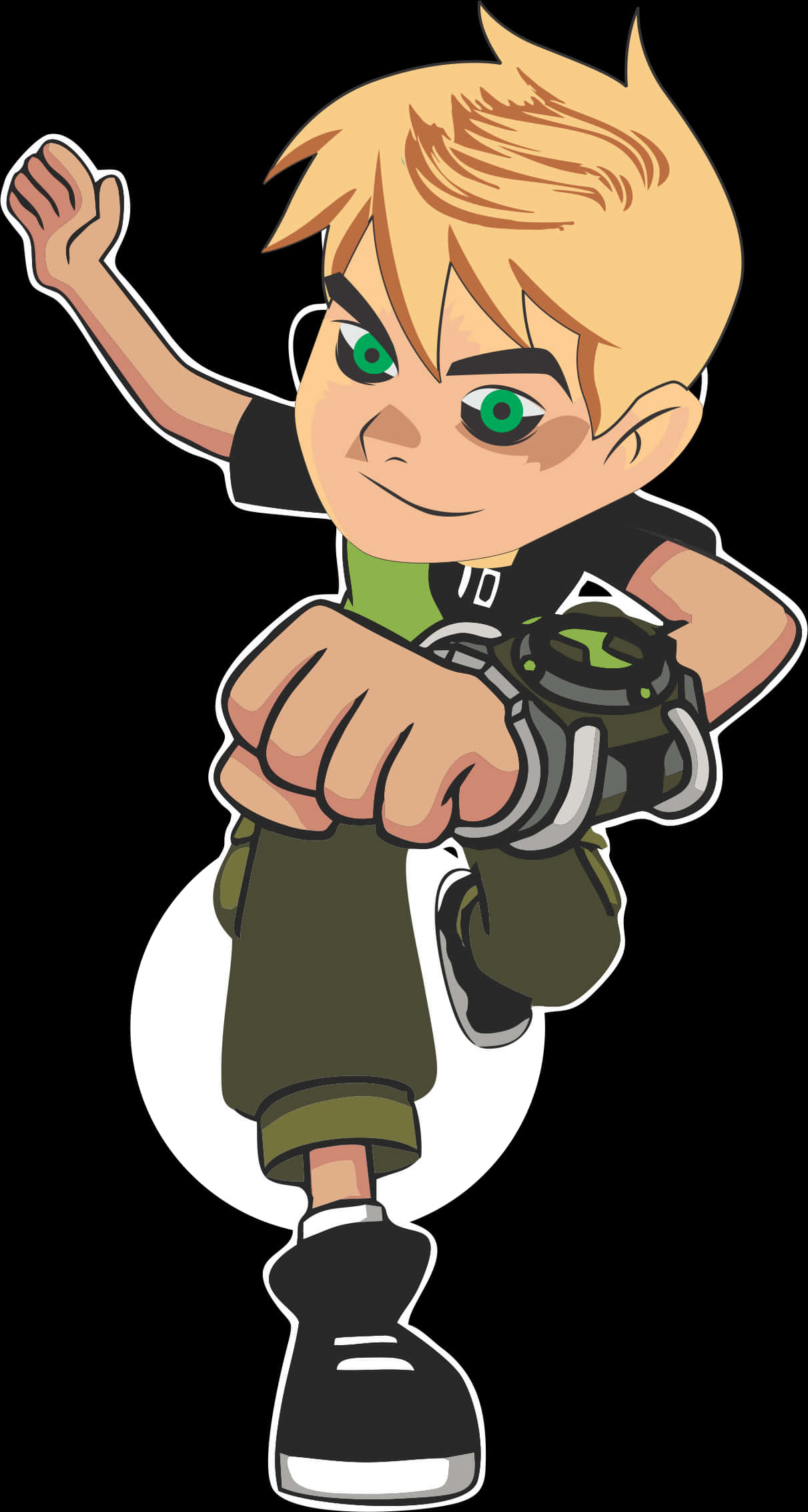 Ben10 Animated Character Pose PNG image