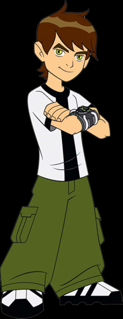 Ben10 Hero Stance PNG image