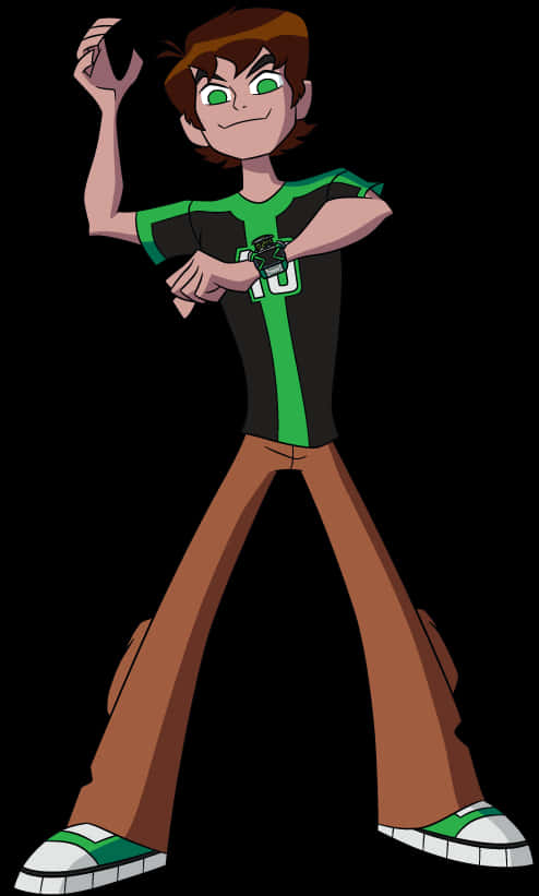 Ben10 Heroic Stance PNG image