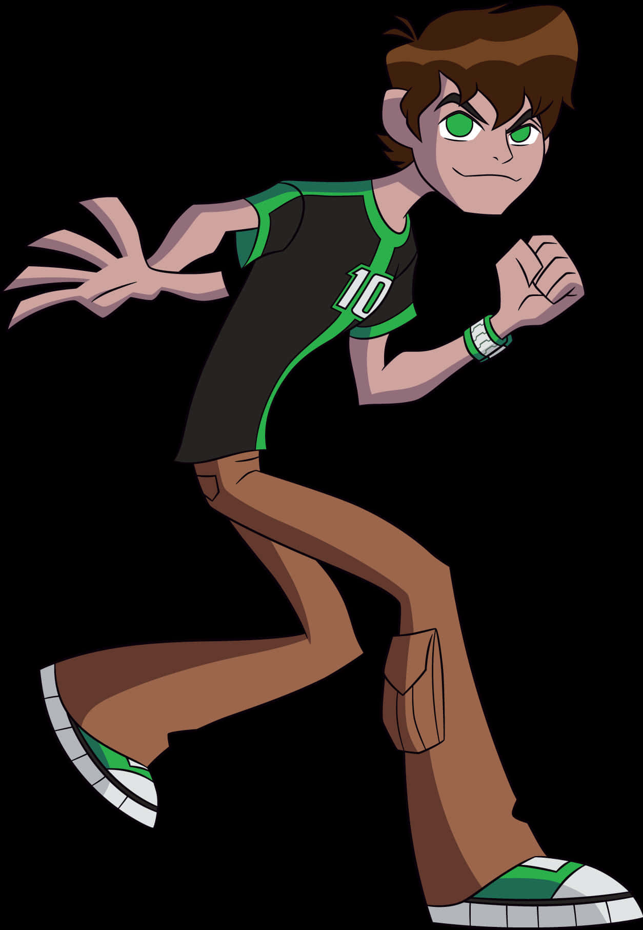 Ben10 Running Action Pose PNG image