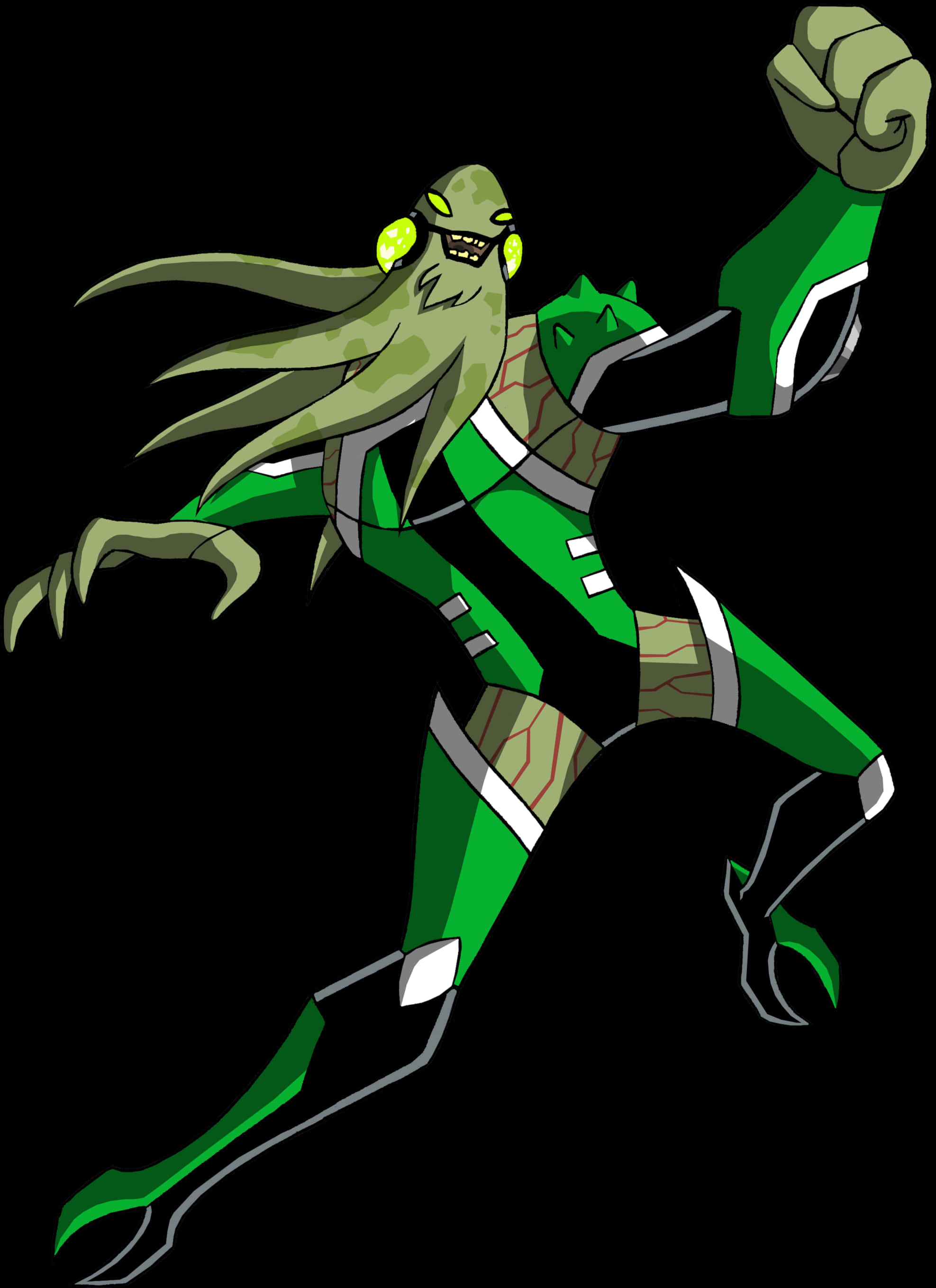 Ben10 Wildvine Action Pose PNG image