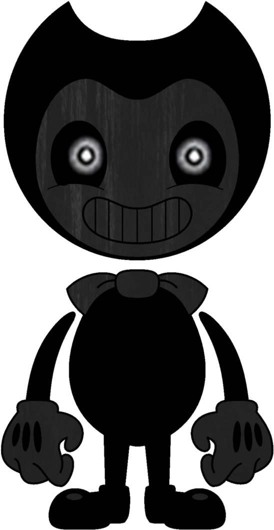 Bendy Cartoon Character Standing PNG image