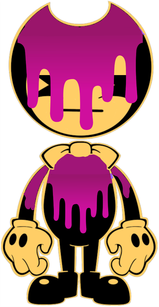 Bendy Cartoon Dripping Ink PNG image