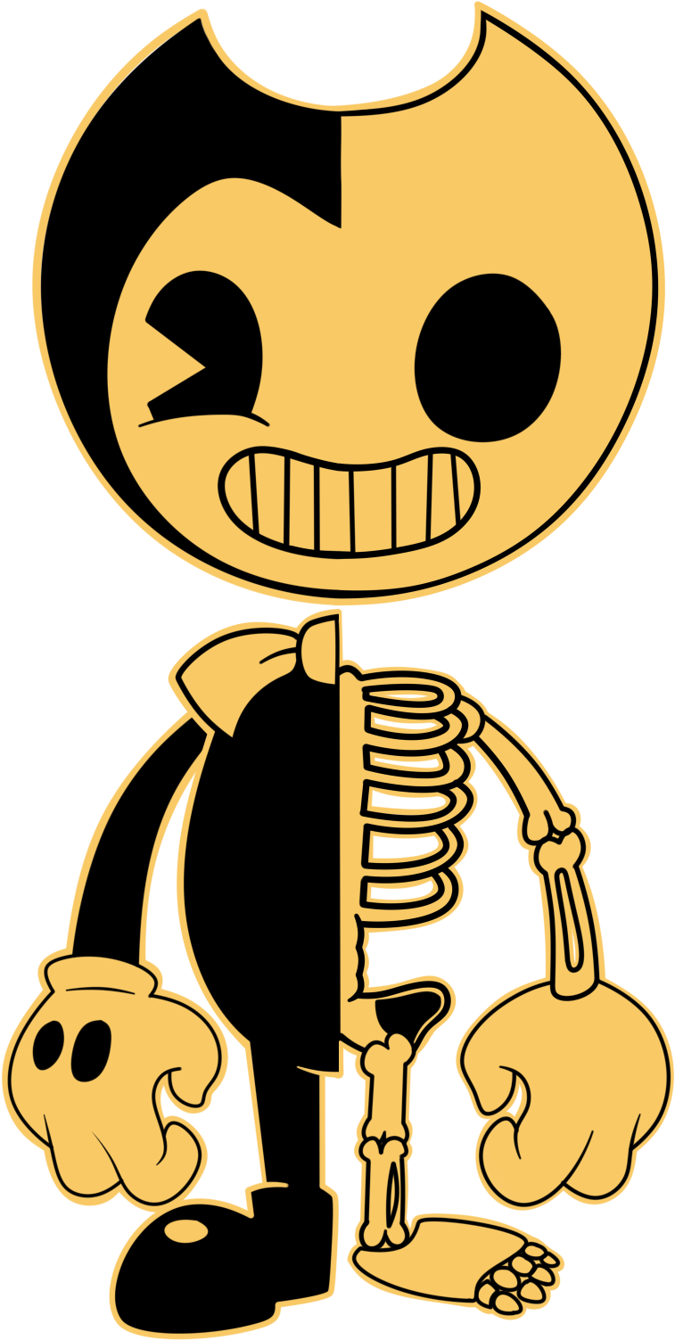 Bendy Cartoon Skeleton Illustration PNG image