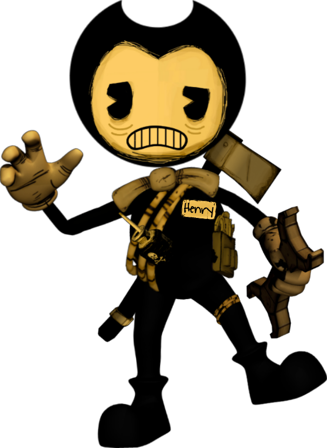 Bendy Character Artwork PNG image