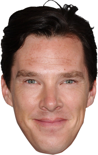 Benedict Cumberbatch Smiling Portrait PNG image