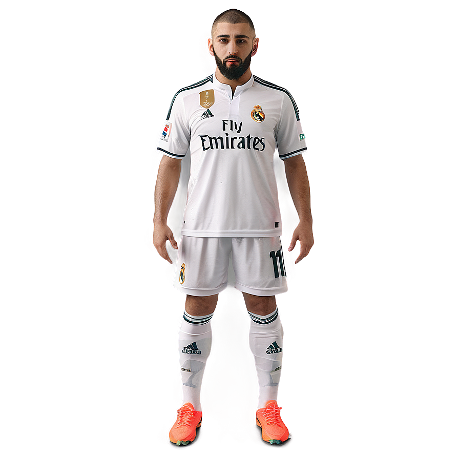 Benzema Real Madrid Uniform Png 29 PNG image