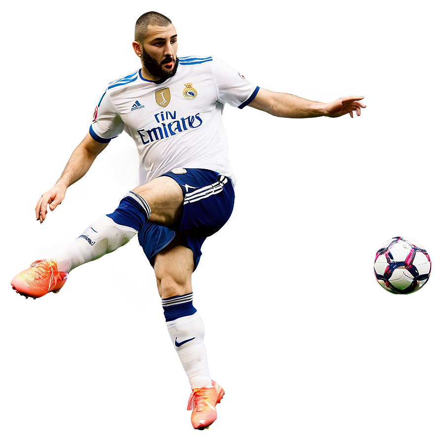 Benzema Scoring Penalty Png 06212024 PNG image