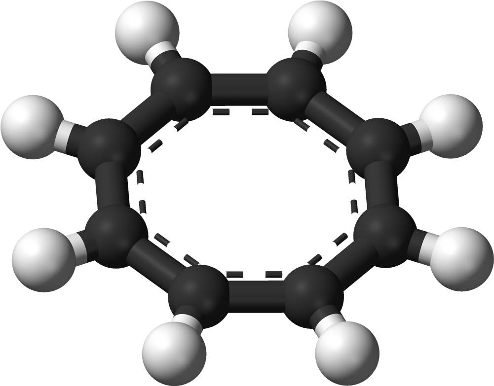 Benzene Molecule Structure PNG image