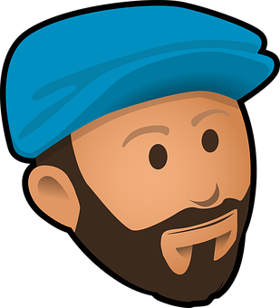 Beret Wearing Bearded Face Emoji.png PNG image