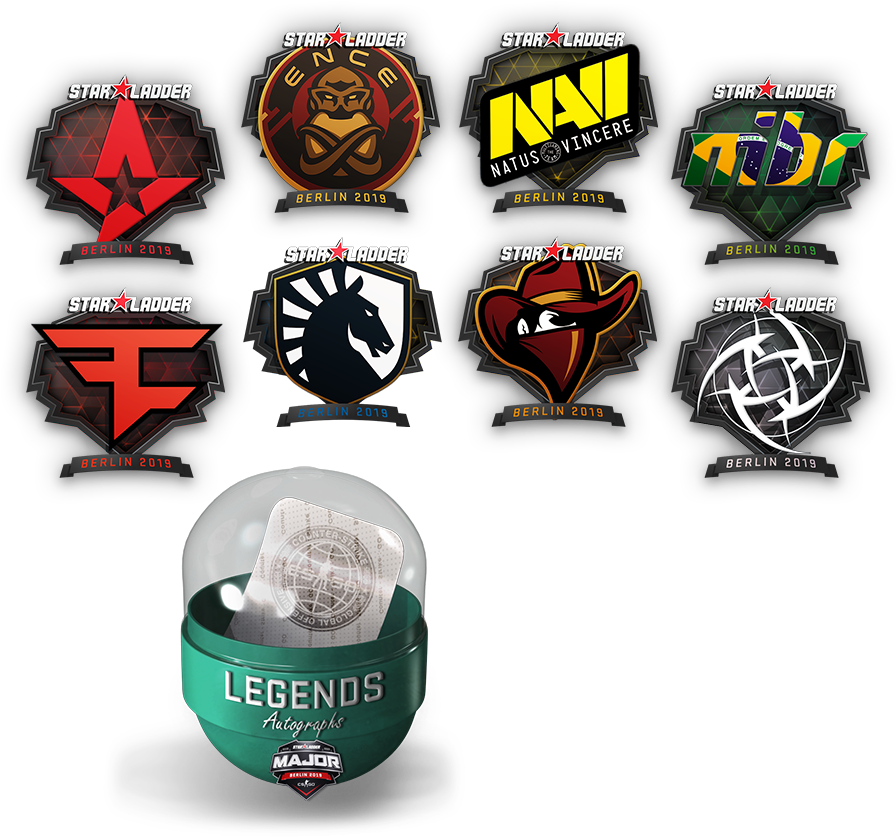 Berlin2019 Star Ladder C S G O Team Stickers PNG image