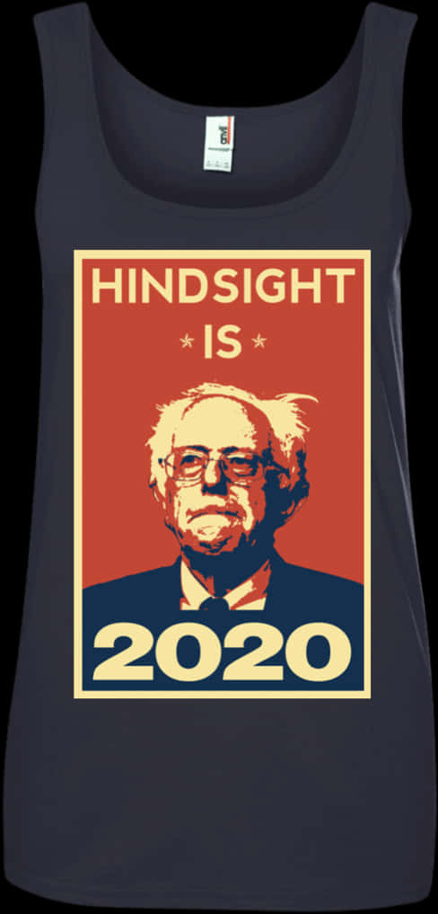 Bernie Sanders Hindsight2020 Tank Top PNG image