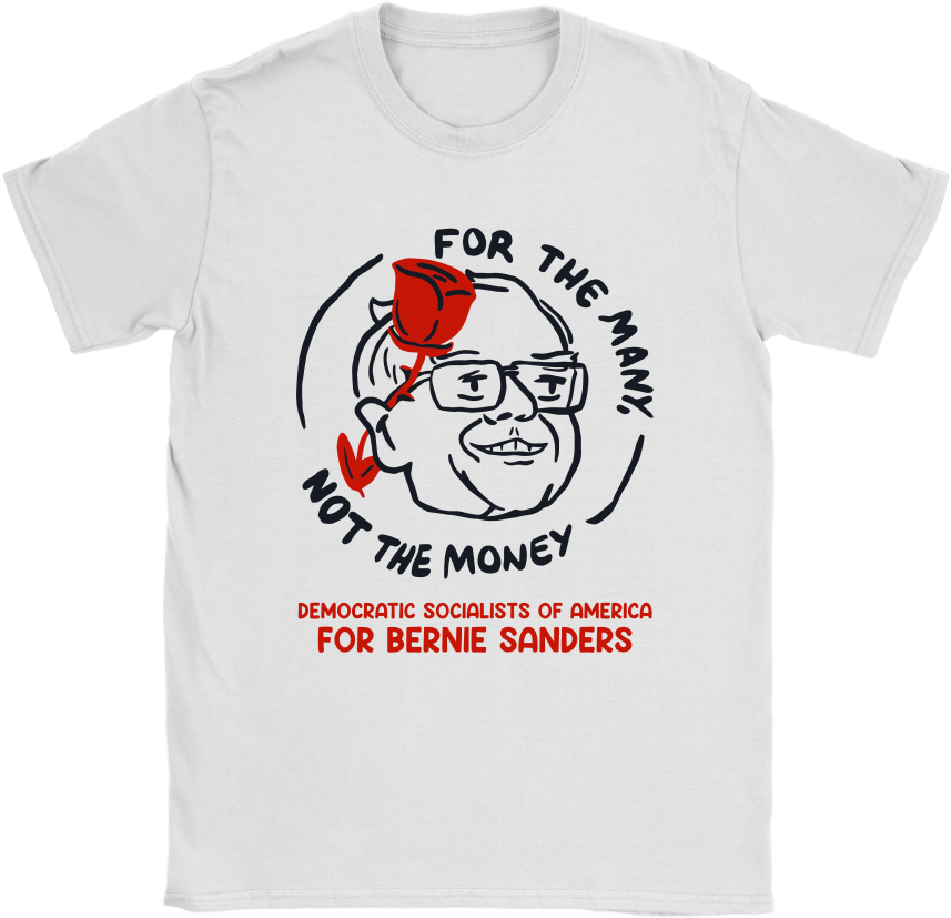 Bernie Sanders Support T Shirt Design PNG image