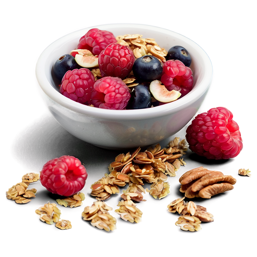 Berries And Granola Png 24 PNG image