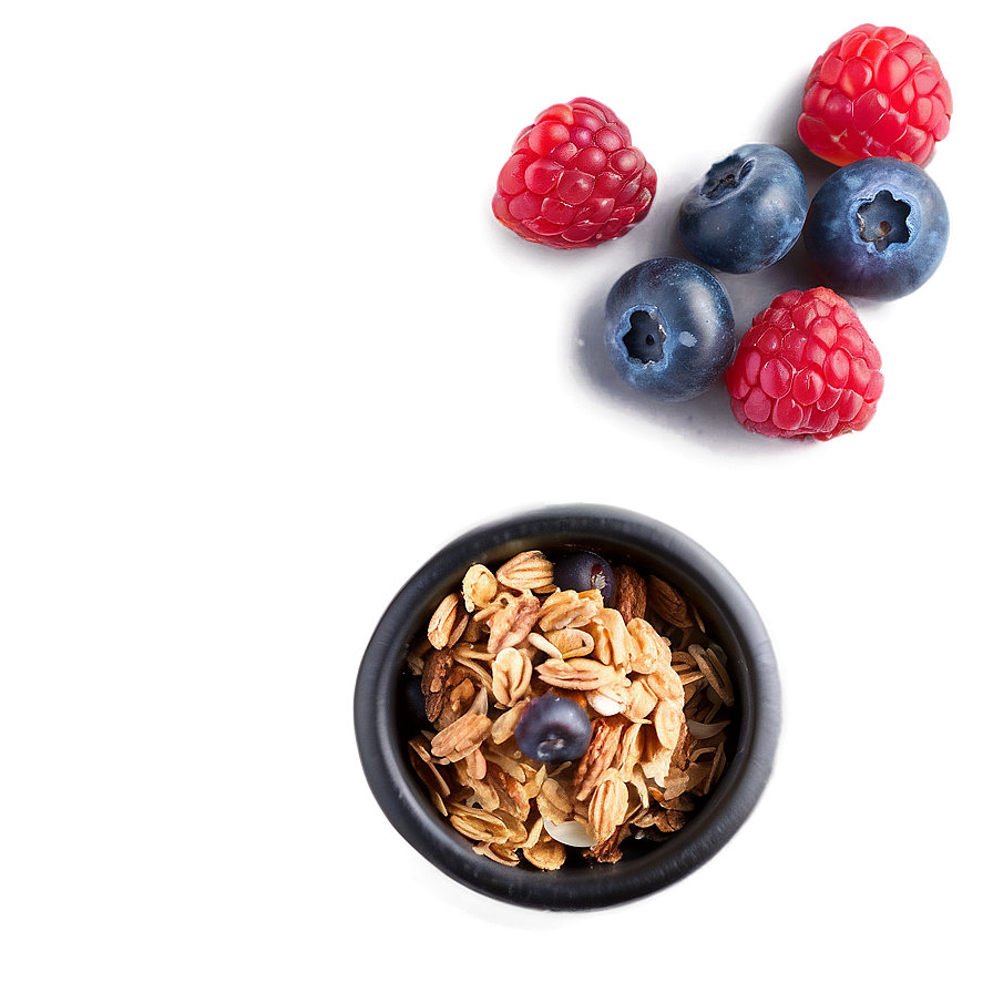 Berries And Granola Png Lrr PNG image