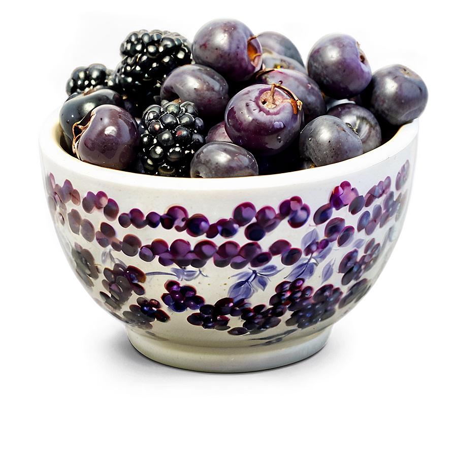 Berries In Bowl Png 30 PNG image