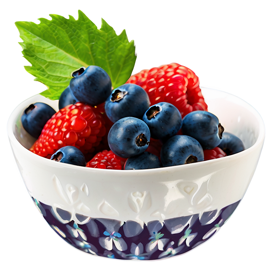 Berries In Bowl Png Huy PNG image