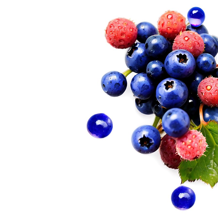 Berries With Dew Drops Png 06122024 PNG image