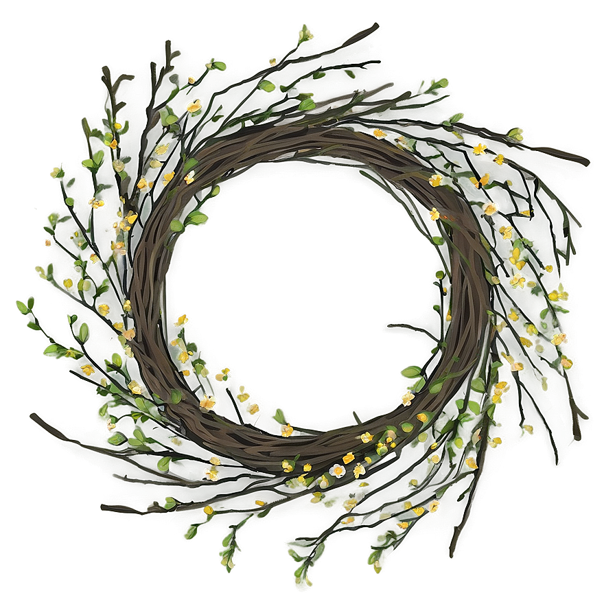 Berry And Twig Wreath Png 85 PNG image