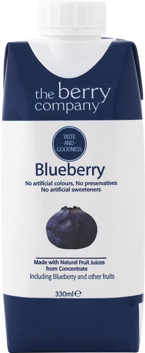 Berry Company Blueberry Juice Packaging PNG image