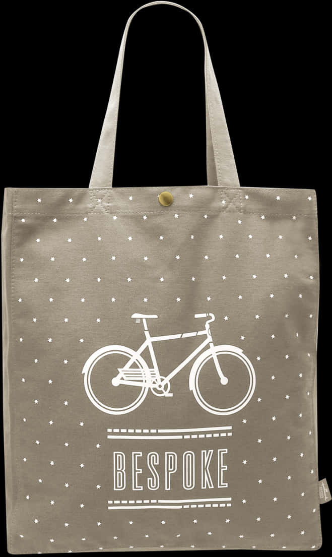 Bespoke Bicycle Tote Bag PNG image