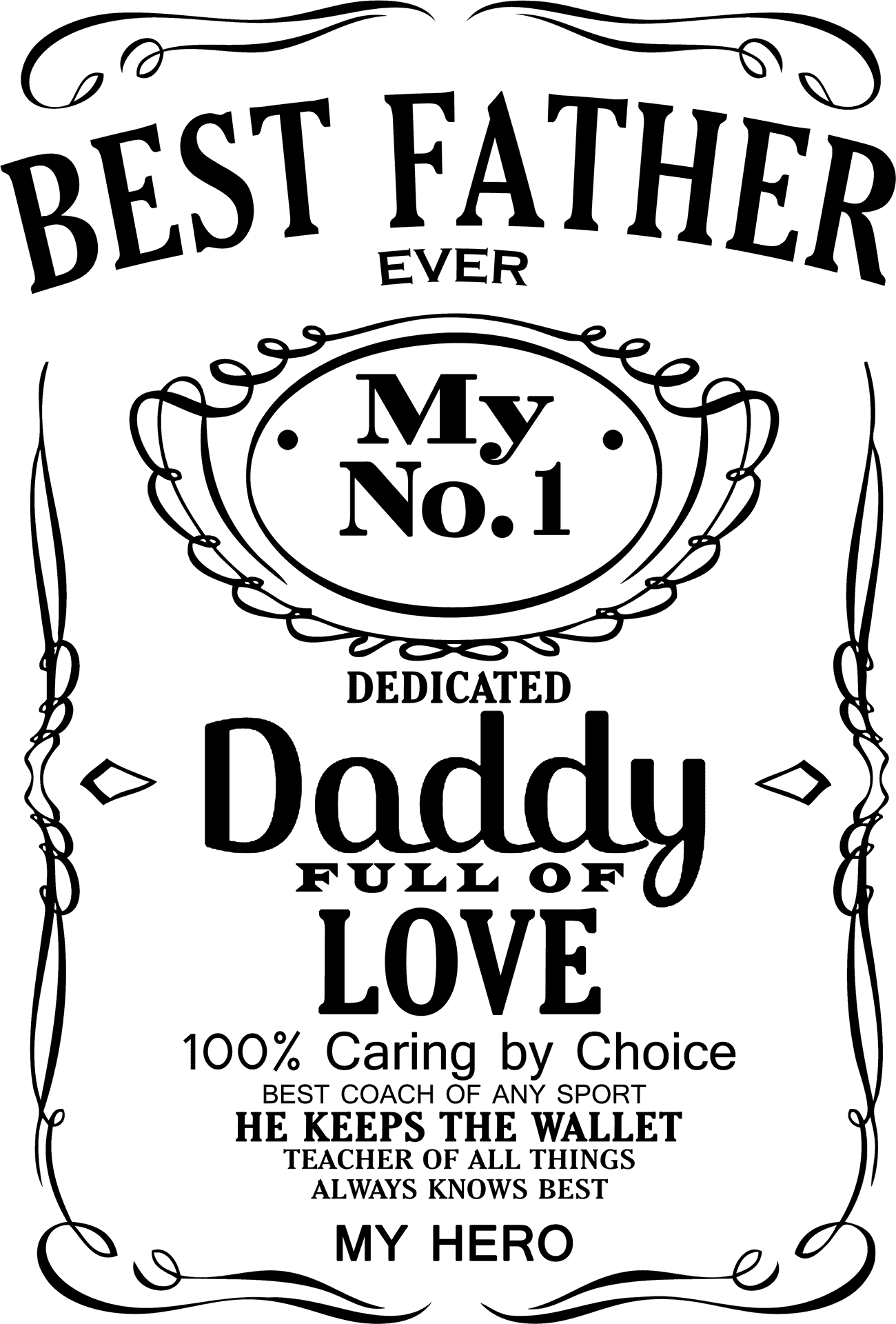 Best Father Ever Appreciation Graphic PNG image