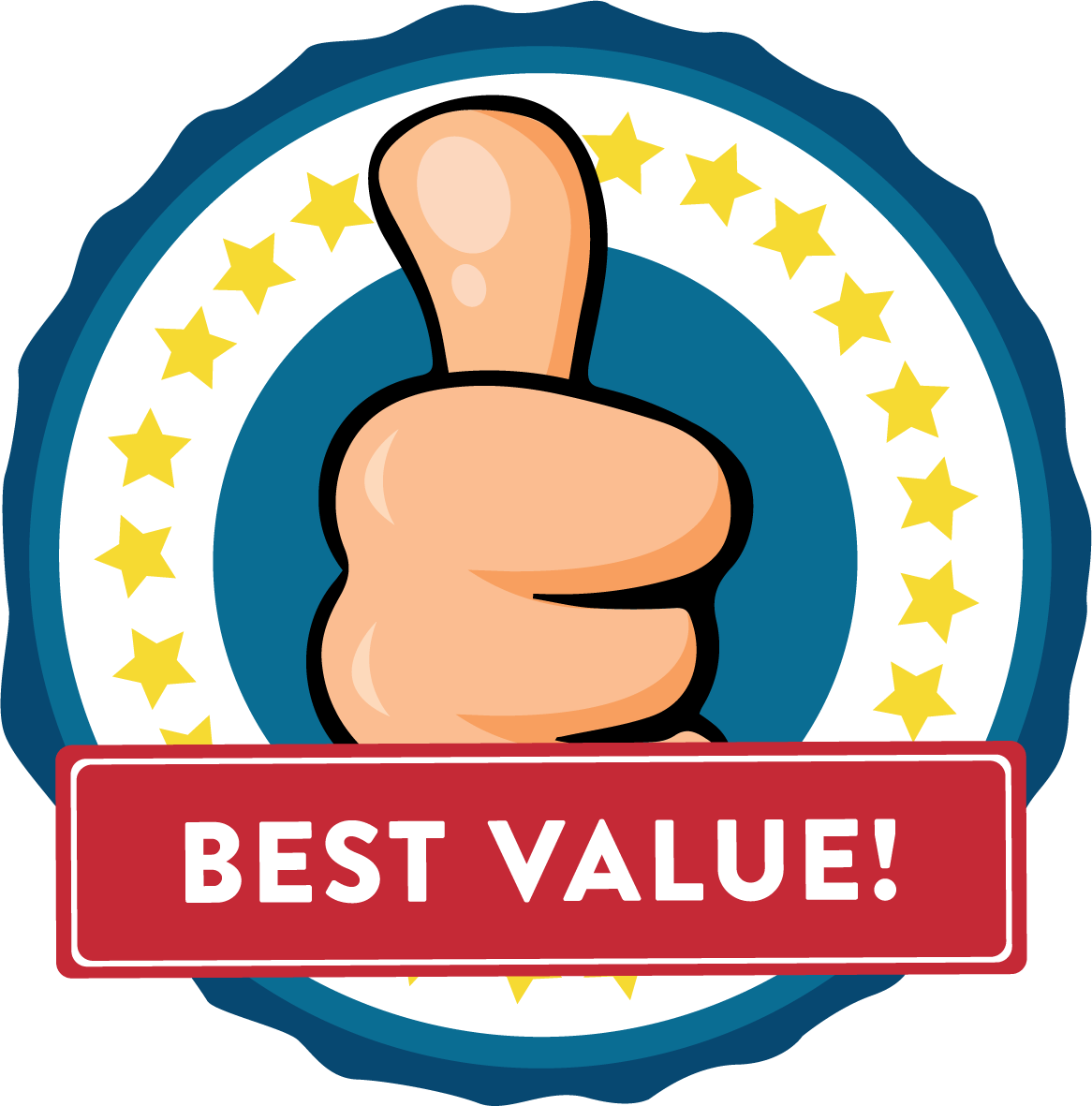 Best Value Thumbs Up Seal PNG image