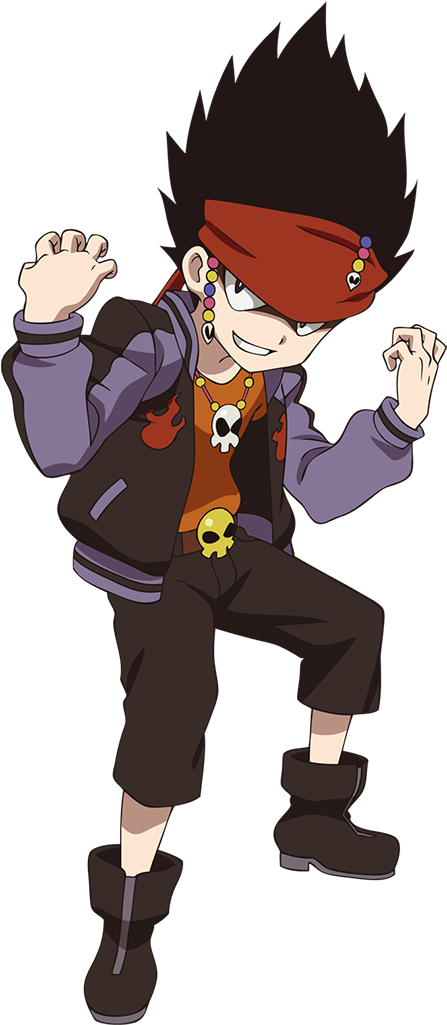 Beyblade Animated Character Pose PNG image