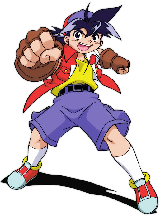 Beyblade Anime Character Jumping PNG image