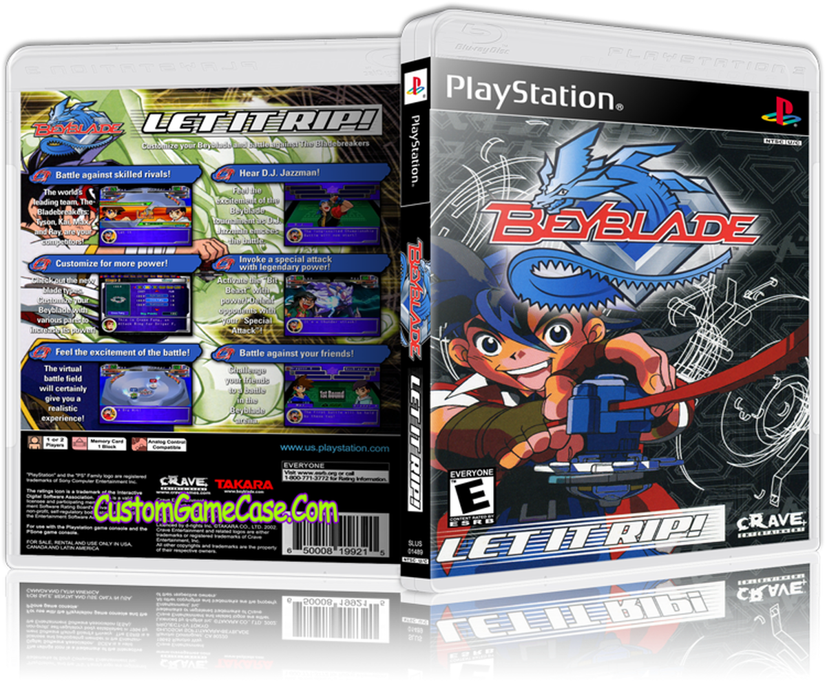 Beyblade Play Station Game Case PNG image