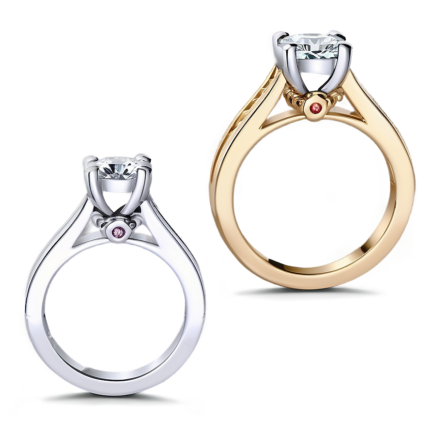 Bezel Set Solitaire Rings Png 38 PNG image