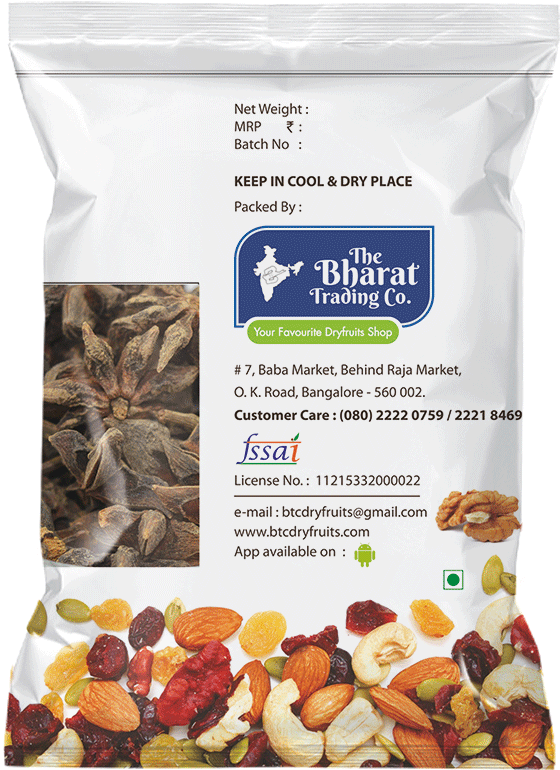 Bharat Trading Co Dried Fruits Package PNG image