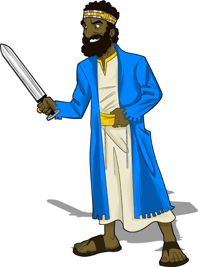 Biblical Warrior With Sword PNG image