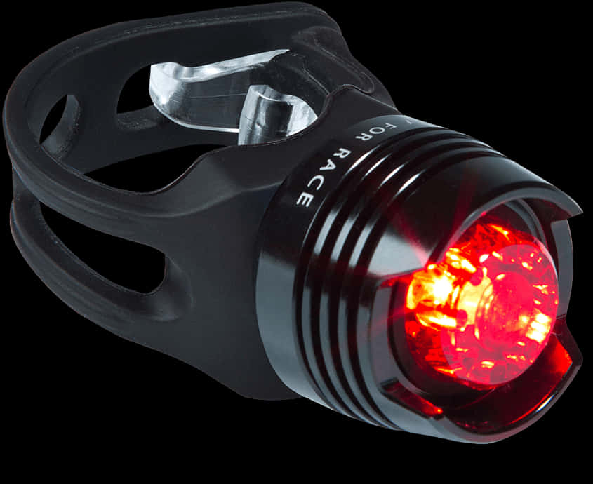 Bicycle Red Tail Light Illuminated PNG image