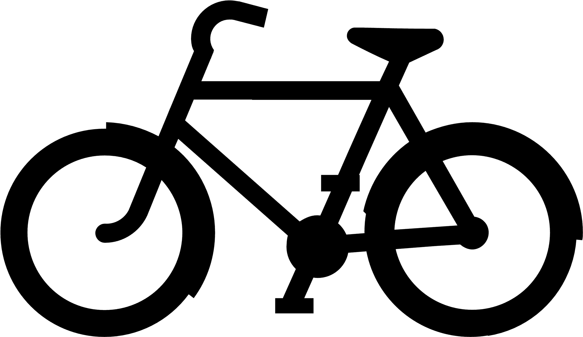 Bicycle Silhouette Graphic PNG image